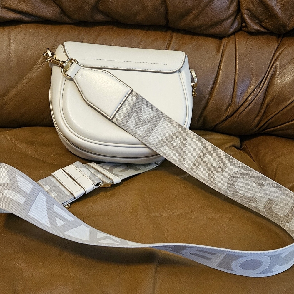 Women's Marc Jacobs Cream Leather Luxury Crossbody/Shoulder Bag (EXCELLENT) - Picture 7 of 16
